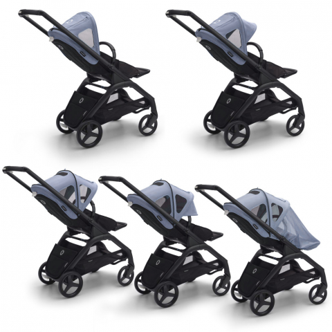 Capotina cu extensie plasa insecte Bugaboo Dragonfly Seaside Blue [1]