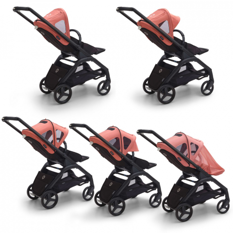 Capotina cu extensie plasa insecte Bugaboo Dragonfly Sunrise Red [1]