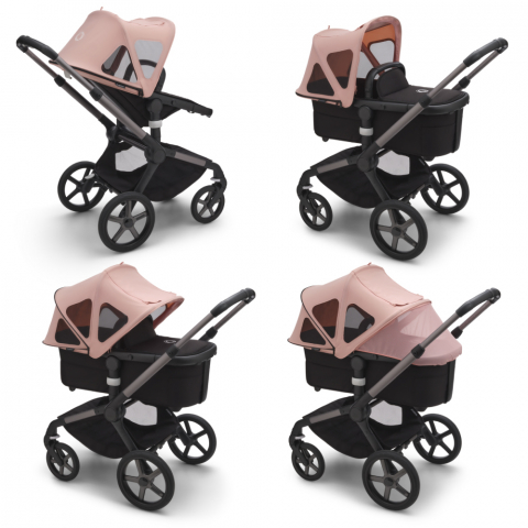 Capotina cu extensie plasa insecte Bugaboo Fox 5/Fox Cub/Lynx Morning Pink [1]