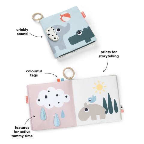 Carte moale pentru tummy time Done by Deer Deer Friends Multicolor [4]