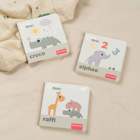 Carticica jucarie educativa numarat Done by Deer Elphee Colour Mix [4]