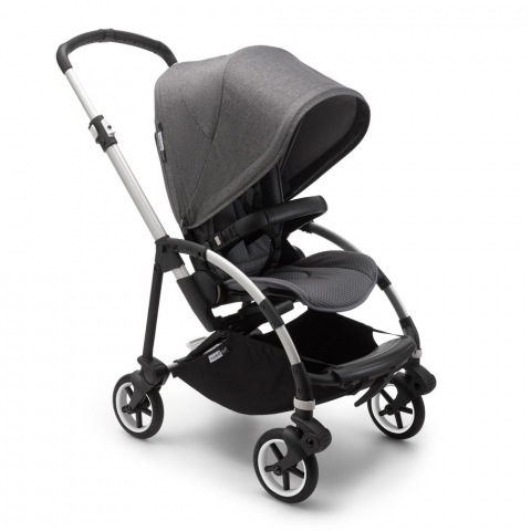 Bugaboo - Carucior Bugaboo Bee 6 Aluminiu/Grey-Grey Melange