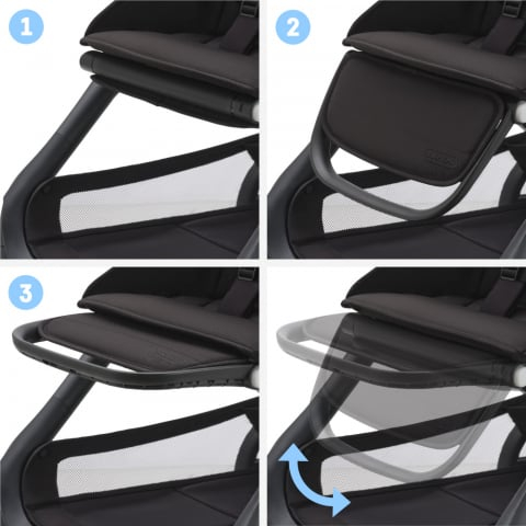 Carucior Bugaboo Dragonfly Black/Dark Cherry [6]