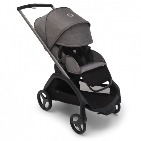 Carucioare - Carucior Bugaboo Dragonfly Graphite/Grey Melange