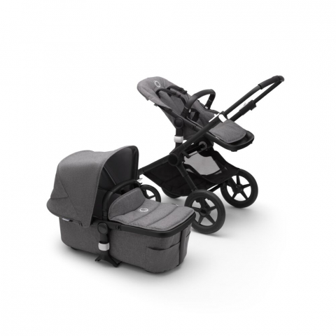 Carucior Bugaboo Fox 2 Complete Black/Grey Melange 2 in 1 [1]