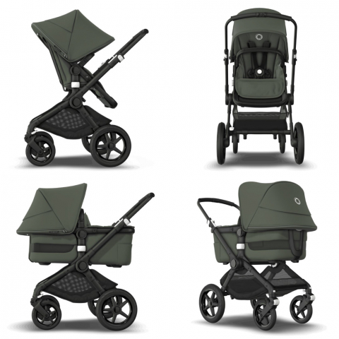 Carucior Bugaboo Fox 3 Black/Forest Green 2 in 1 [2]