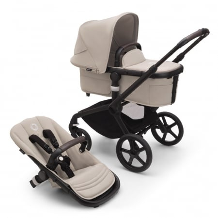Patuturi - Carucior Bugaboo Fox 5 Black/Desert Taupe 2 in 1