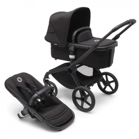 Bugaboo - Carucior Bugaboo Fox 5 Black/Midnight Black 2 in 1
