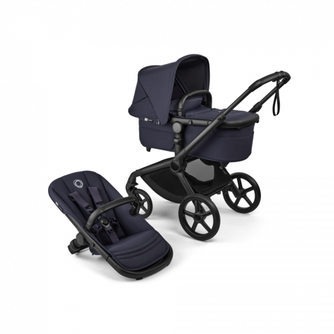 CARUCIOARE 2 IN 1 - Carucior Bugaboo Fox 5  Renew Black Deep Indigo