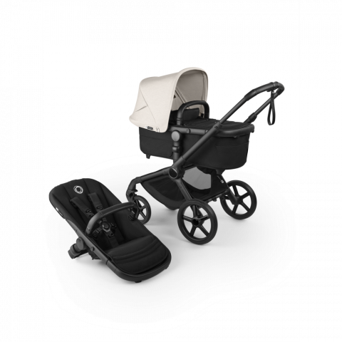 CARUCIOARE 2 IN 1 - Carucior Bugaboo Fox 5  Renew Black Heritage Black Misty White 2 in 1