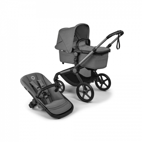 CARUCIOARE 2 IN 1 - Carucior Bugaboo Fox 5  Renew Graphite Moon Grey