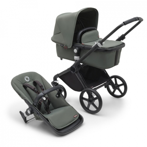Bugaboo - Carucior Bugaboo Fox Cub Black/Forest Green 2 in 1