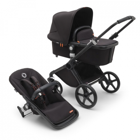 Bugaboo - Carucior Bugaboo Fox Cub Black/Midnight Black 2 in 1