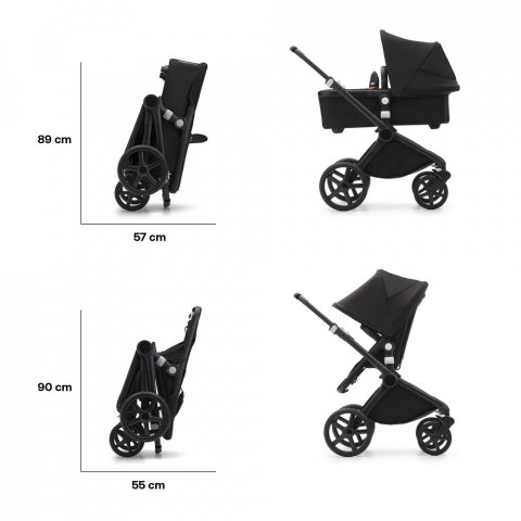 Carucior Bugaboo Fox Cub Black/Stormy Blue 2 in 1 [8]