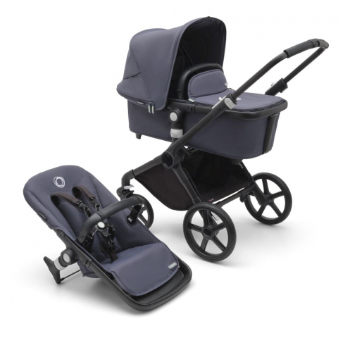 Bugaboo - Carucior Bugaboo Fox Cub Black/Stormy Blue 2 in 1