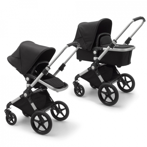 Bugaboo - Carucior Bugaboo Lynx Aluminium/Black 2 in 1