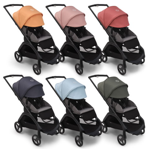 Bugaboo - Carucior Bugaboo personalizat Dragonfly Black/Grey Melange