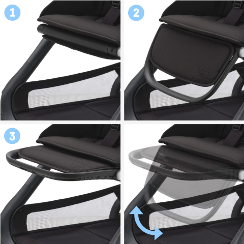 Carucior Bugaboo personalizat Dragonfly Graphite/Midnight Black [3]