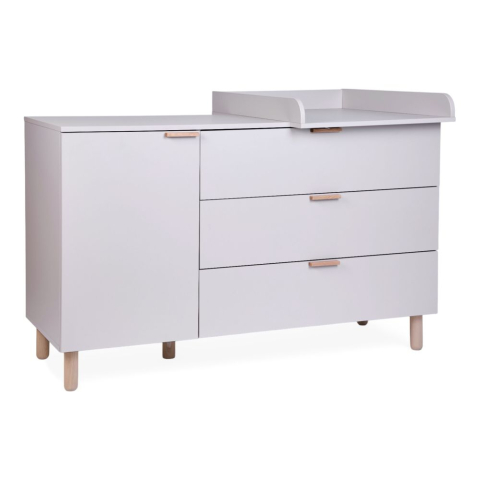 Comoda Childhome Clay 137x77x98 cm cu masa de infasat [3]