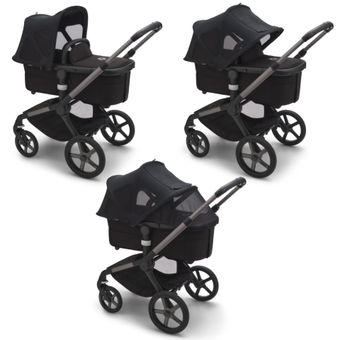 Copertina cu extensie plasa insecte Bugaboo Fox 5/Fox Cub/Lynx Midnight Black [1]