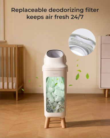 Cos scutece Momcozy cu sistem triple-seal anti-miros 22L [5]