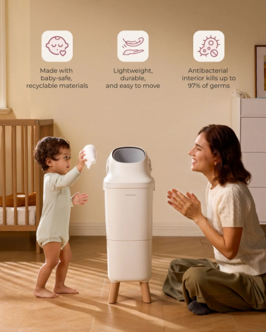 Cos scutece Momcozy cu sistem triple-seal anti-miros 22L [10]