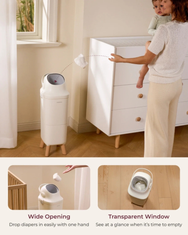 Cos scutece Momcozy cu sistem triple-seal anti-miros 22L [6]