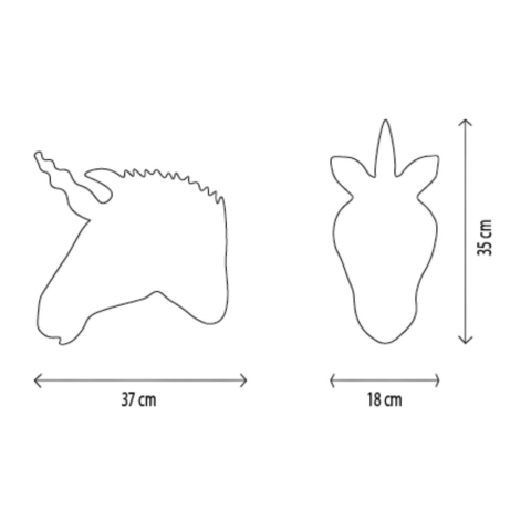 Decoratiune Wild & Soft Cap de Unicorn - Claire [1]