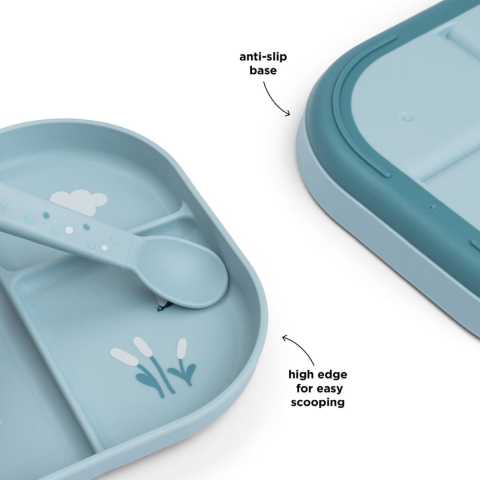 Farfurie compartimentata Done by Deer Foodie Elphee Blue [2]