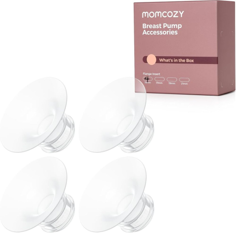 Momcozy - Set 4 Flanse 15 mm pentru Pompe de San Momcozy S9 Pro si S12 Pro