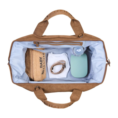 Geanta de bebe Childhome Mommy Bag Signature Prestige Hazlenut [7]