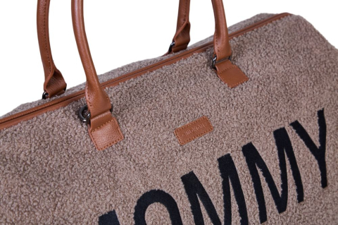 Geanta de bebe Childhome Mommy Bag Signature Teddy Soft Brown [5]