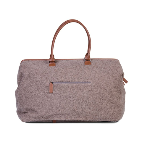 Geanta de bebe Childhome Mommy Bag Signature Teddy Soft Brown [2]