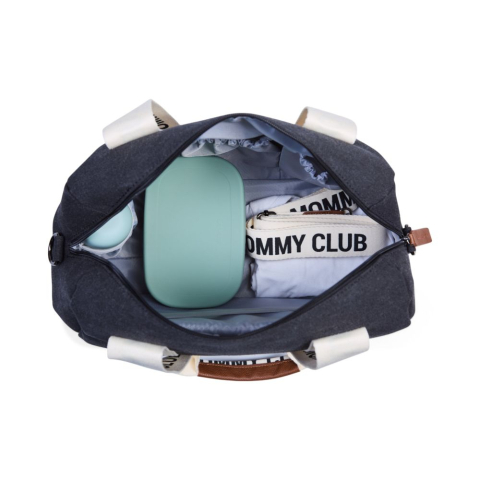 Geanta de bebe Childhome Mommy Club Canvas Black [7]