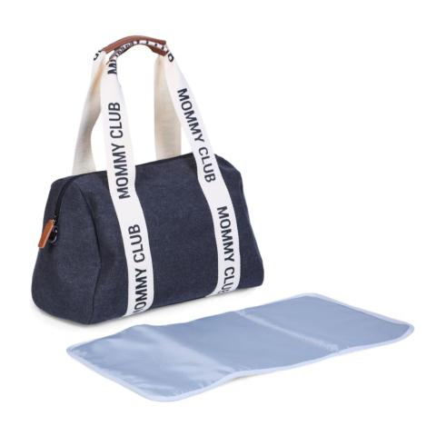 Geanta de bebe Childhome Mommy Club Canvas Black [4]