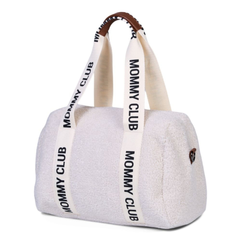 Geanta de bebe Childhome Mommy Club Signature Teddy Offwhite [1]