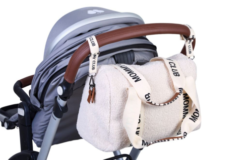 Geanta de bebe Childhome Mommy Club Signature Teddy Offwhite [9]