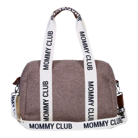 Geanta de bebe Childhome Mommy Club Signature Teddy Soft Brown [3]
