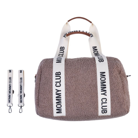 Geanta de bebe Childhome Mommy Club Signature Teddy Soft Brown [4]