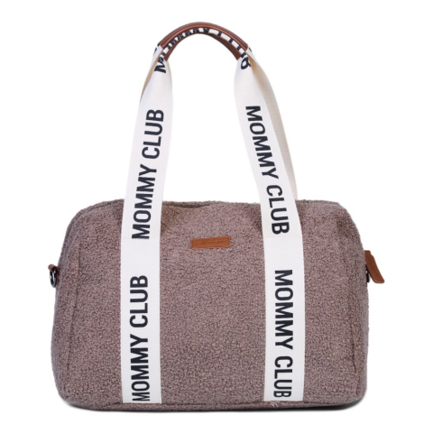 Genti - Geanta de bebe Childhome Mommy Club Signature Teddy Soft Brown