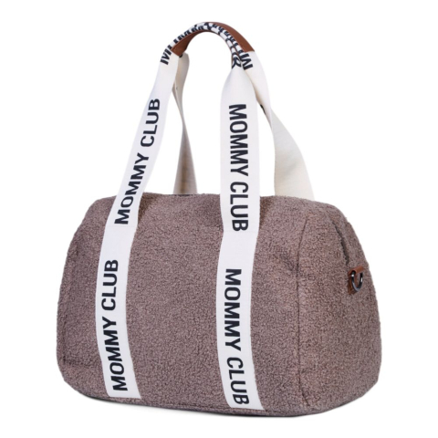 Geanta de bebe Childhome Mommy Club Signature Teddy Soft Brown [1]