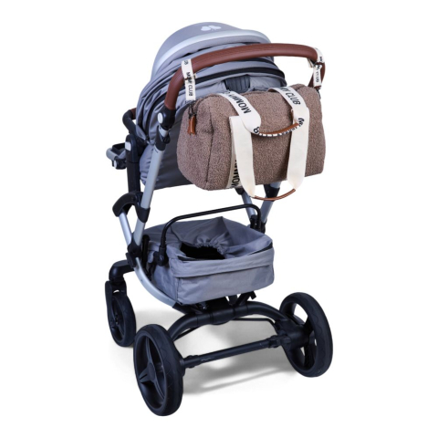Geanta de bebe Childhome Mommy Club Signature Teddy Soft Brown [8]