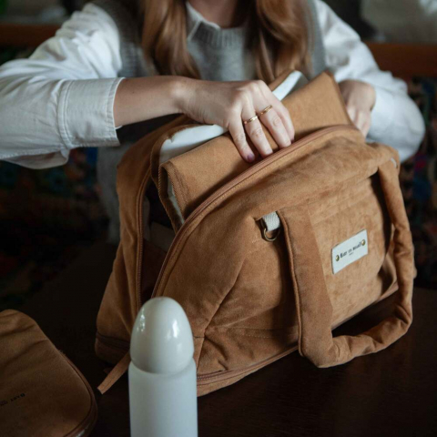 Geanta de infasat Baby On Board Doudoune Camel [6]