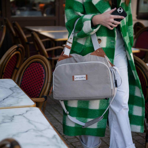 Geanta de infasat Baby On Board Titou Greige [2]