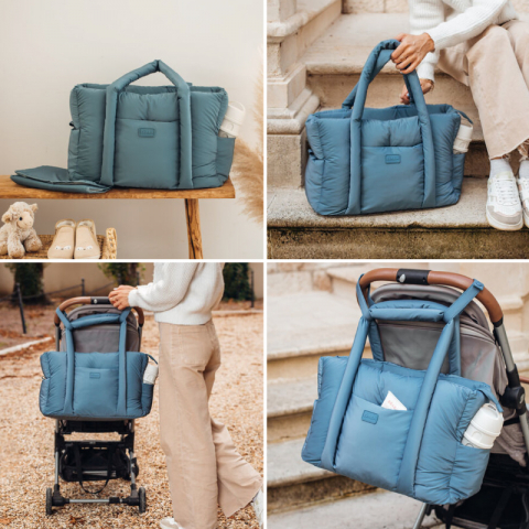Geanta de infasat Beaba Puffi Paris Baltic Blue [4]