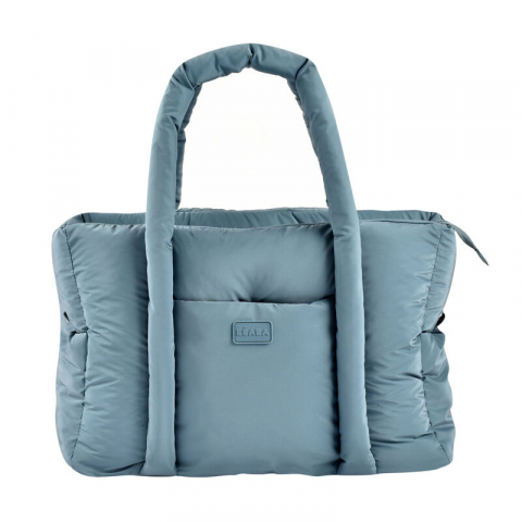 Genti mamici - Geanta de infasat Beaba Puffi Paris Baltic Blue