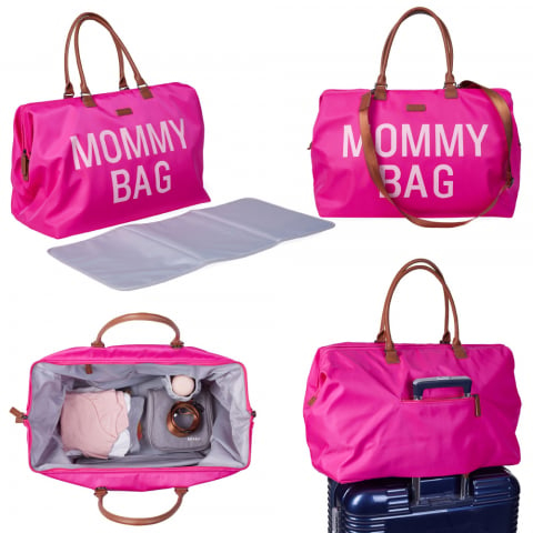 Geanta de infasat Childhome Mommy Bag Pop Pink [2]