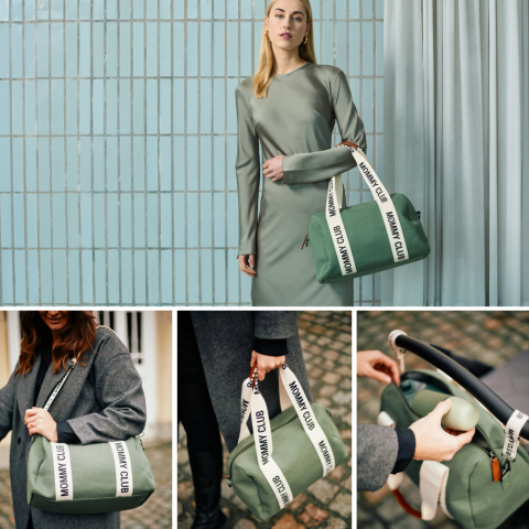 Geanta de infasat Childhome Mommy Club Verde [4]