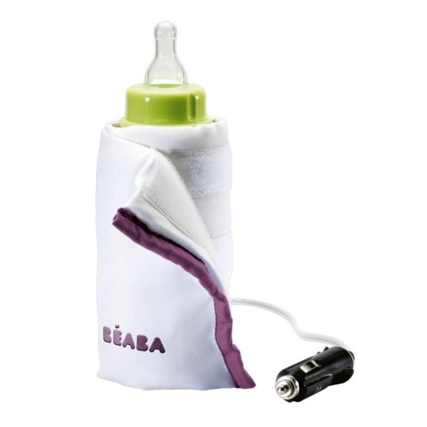 Geanta Termoizolanta pentru Biberon cu Incalzitor Beaba Gri-Roz [2]