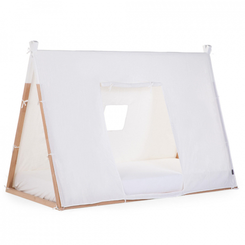 Childhome - Husa cadru pat Tipi Childhome 90x200 cm Alb